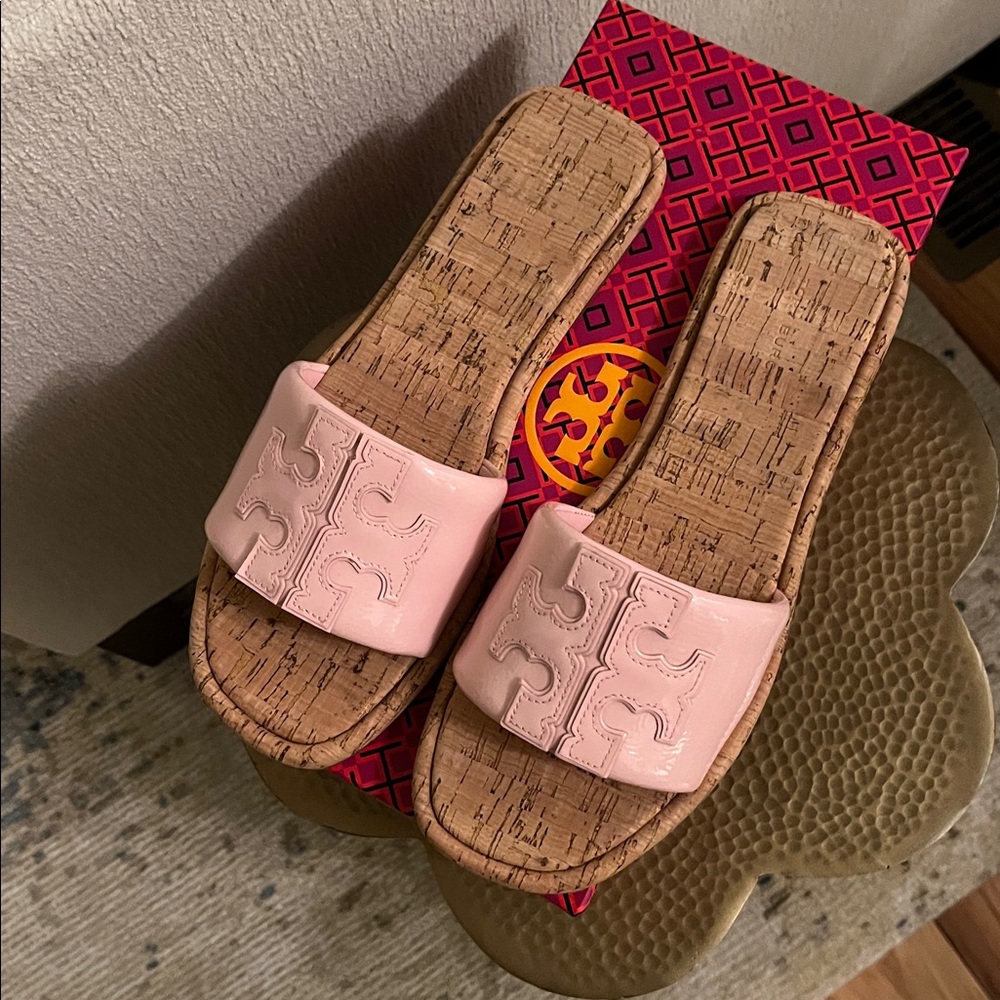 Tory Burch Petunia Pink Slide Sandals